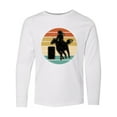thumbnail image 1 of Inktastic Rodeo Barrel Racing Cowgirl Long Sleeve Youth T-Shirt, 1 of 5