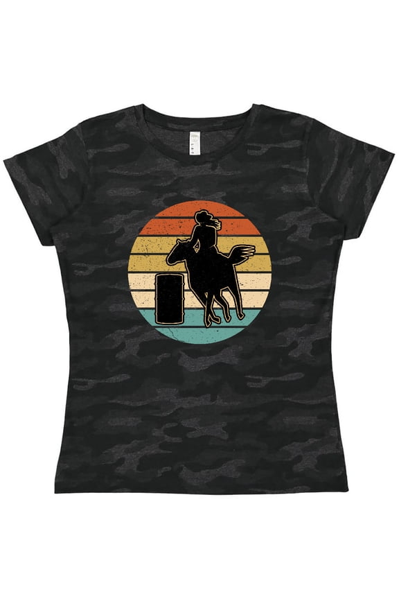 Rodeo Barrel Racing Cowgirl Women's T-Shirt