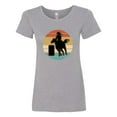 thumbnail image 1 of Inktastic Rodeo Barrel Racing Cowgirl Women's T-Shirt, 1 of 5
