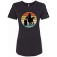 thumbnail image 1 of Inktastic Rodeo Barrel Racing Cowgirl Women's T-Shirt, 1 of 5