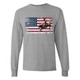 thumbnail image 1 of Inktastic Rodeo Bull Riding Patriotic Long Sleeve T-Shirt, 1 of 5