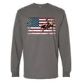 thumbnail image 1 of Inktastic Rodeo Bull Riding Patriotic Long Sleeve T-Shirt, 1 of 5