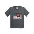 thumbnail image 1 of Inktastic Rodeo Bull Riding Patriotic Youth T-Shirt, 1 of 5