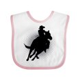 thumbnail image 1 of Inktastic Rodeo Rider Team Roping Boys Baby Bib, 1 of 4
