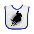 thumbnail image 1 of Inktastic Rodeo Rider Team Roping Boys Baby Bib, 1 of 4