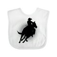 thumbnail image 1 of Inktastic Rodeo Rider Team Roping Boys Baby Bib, 1 of 4