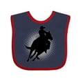 thumbnail image 1 of Inktastic Rodeo Rider Team Roping Boys Baby Bib, 1 of 4