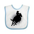 thumbnail image 1 of Inktastic Rodeo Rider Team Roping Boys Baby Bib, 1 of 4
