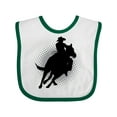 thumbnail image 1 of Inktastic Rodeo Rider Team Roping Boys Baby Bib, 1 of 4