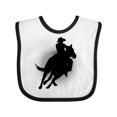 thumbnail image 1 of Inktastic Rodeo Rider Team Roping Boys Baby Bib, 1 of 4