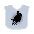 thumbnail image 1 of Inktastic Rodeo Rider Team Roping Boys Baby Bib, 1 of 4