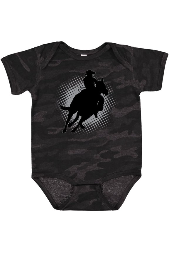 Rodeo Rider Team Roping Boys Baby Bodysuit