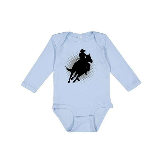 Inktastic Rodeo Rider Team Roping Boys Long Sleeve Baby Bodysuit
