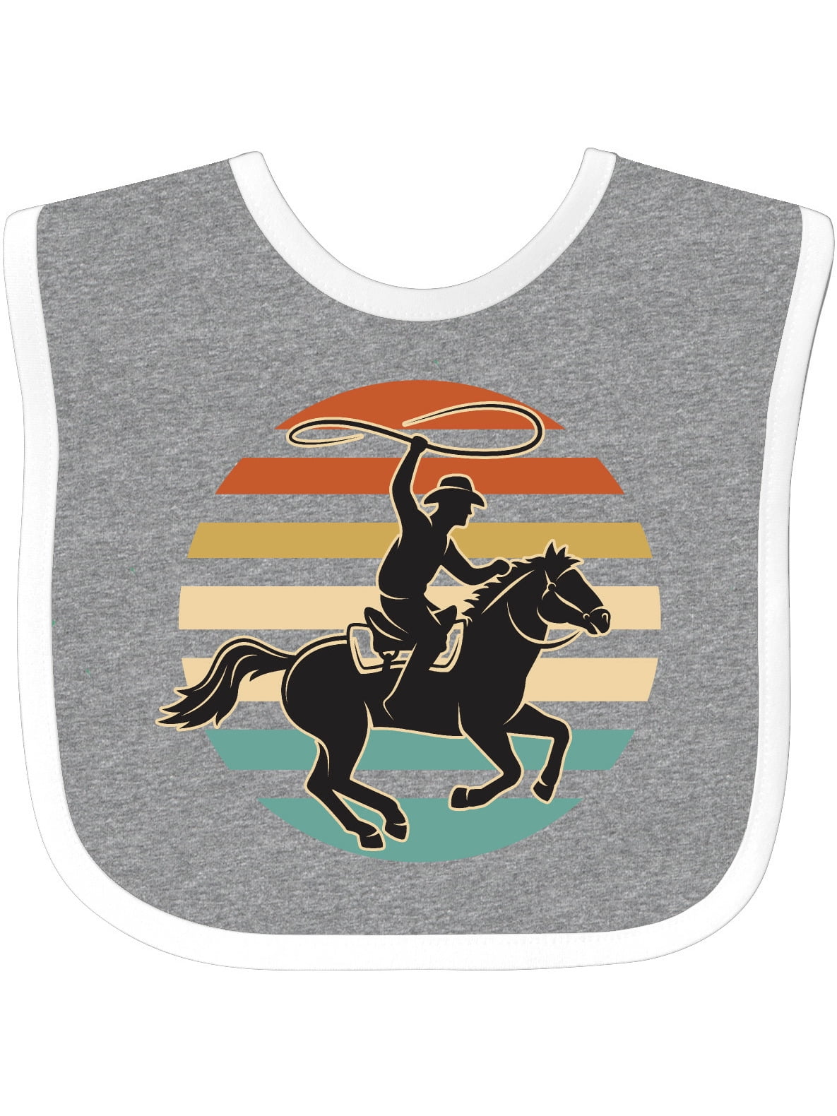 Inktastic Rodeo Team Roping Cowboy Boys or Girls Baby Bib - Walmart.com