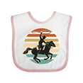 thumbnail image 1 of Inktastic Rodeo Team Roping Cowboy Boys or Girls Baby Bib, 1 of 4