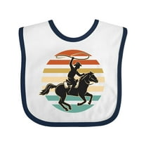 Inktastic Rodeo Team Roping Cowboy Boys or Girls Baby Bib