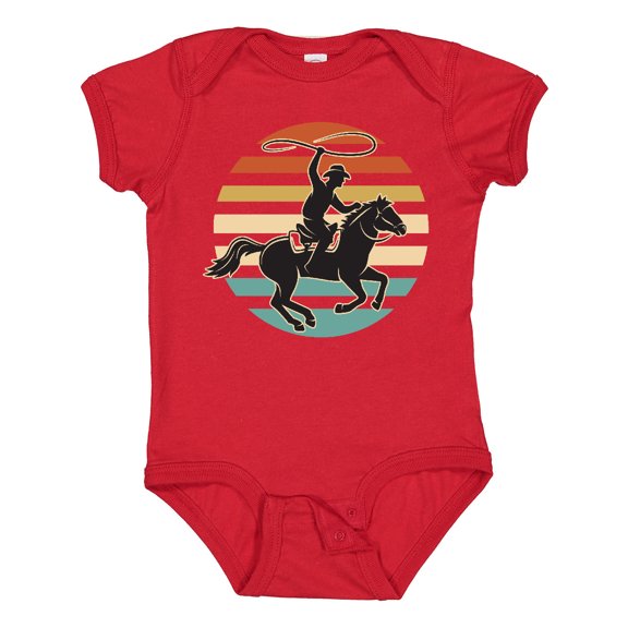Inktastic Rodeo Team Roping Cowboy Boys or Girls Baby Bodysuit