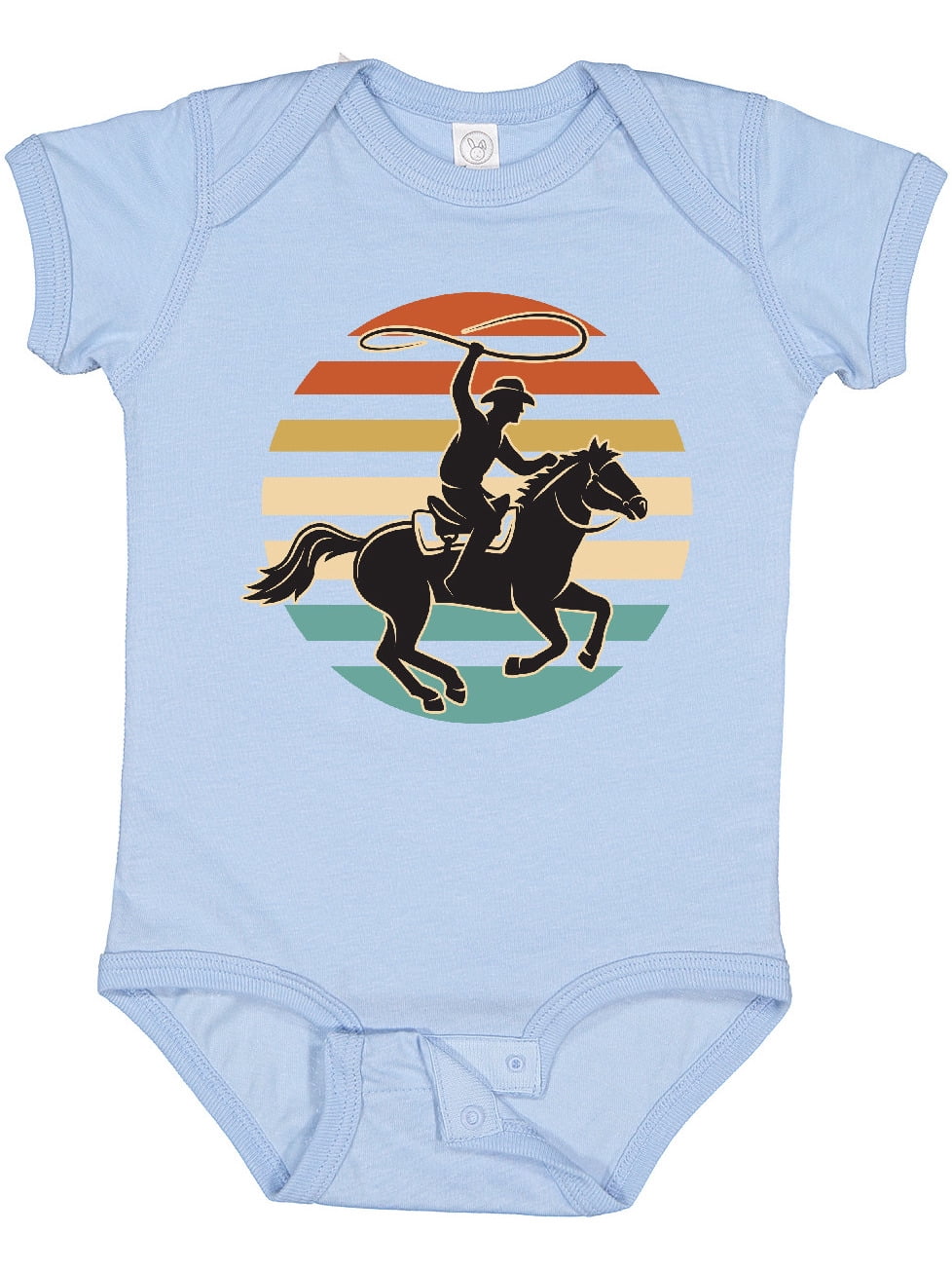 Inktastic Rodeo Team Roping Cowboy Boys or Girls Baby Bodysuit ...