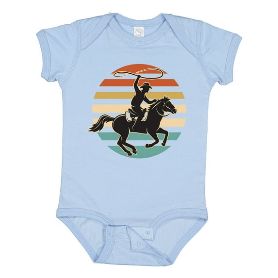 Inktastic Rodeo Team Roping Cowboy Boys or Girls Baby Bodysuit