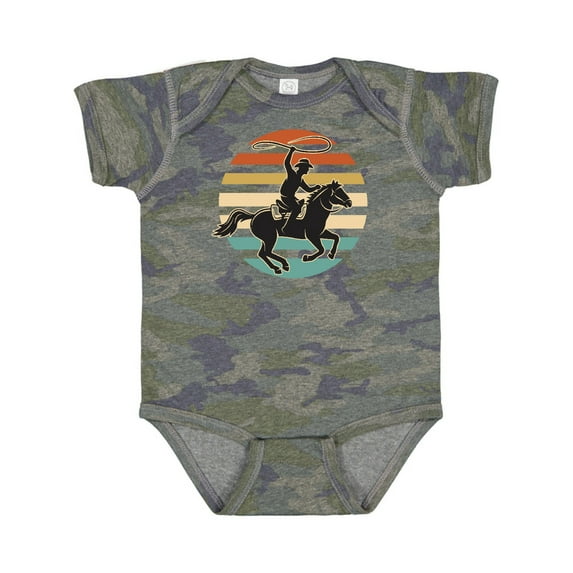 Inktastic Rodeo Team Roping Cowboy Boys or Girls Baby Bodysuit
