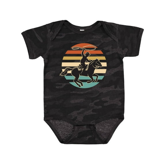 Inktastic Rodeo Team Roping Cowboy Boys or Girls Baby Bodysuit