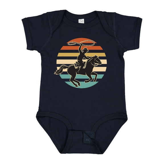 Inktastic Rodeo Team Roping Cowboy Boys or Girls Baby Bodysuit