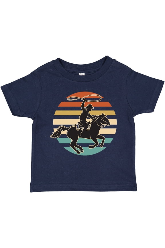 Rodeo Team Roping Cowboy Boys or Girls Toddler T-Shirt