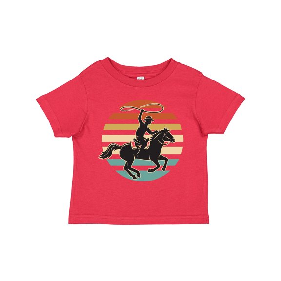 Inktastic Rodeo Team Roping Cowboy Boys or Girls Toddler T-Shirt
