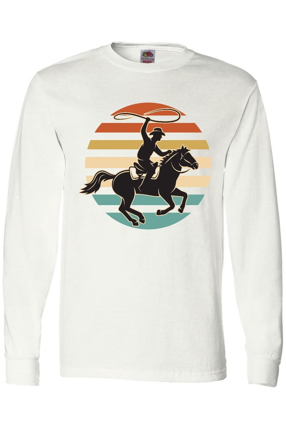 Rodeo Team Roping Cowboy Long Sleeve T-Shirt