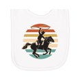 thumbnail image 1 of Inktastic Rodeo Team Roping Cowboy Newborn Bib, 1 of 3