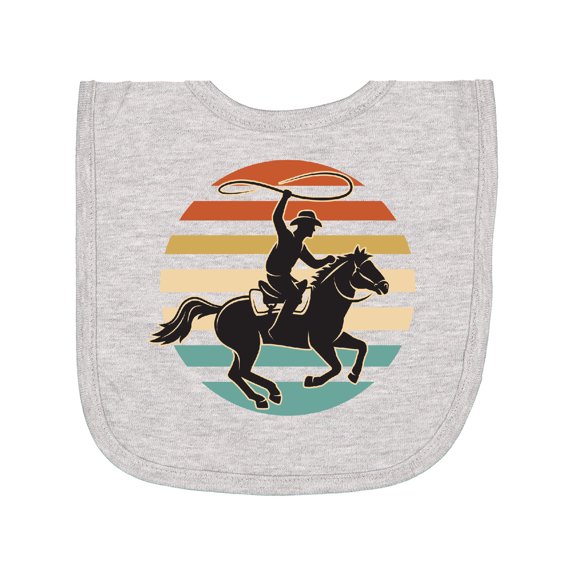 Inktastic Rodeo Team Roping Cowboy Newborn Bib
