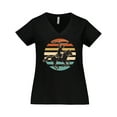 thumbnail image 1 of Inktastic Rodeo Team Roping Cowboy Women's Plus Size V-Neck T-Shirt, 1 of 5