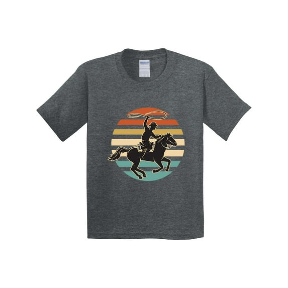 Inktastic Rodeo Team Roping Cowboy Youth T-Shirt