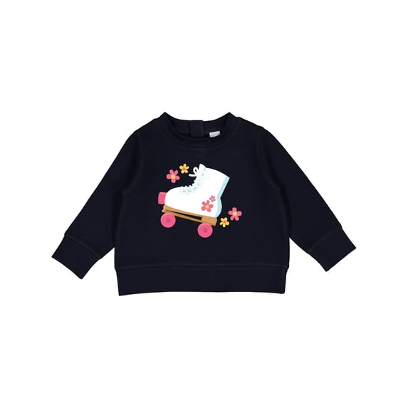Inktastic Roller Skate Flowers Baby Sweatshirt