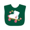 thumbnail image 1 of Inktastic Roller Skate Flowers Girls Baby Bib, 1 of 4