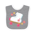 thumbnail image 1 of Inktastic Roller Skate Flowers Girls Baby Bib, 1 of 4
