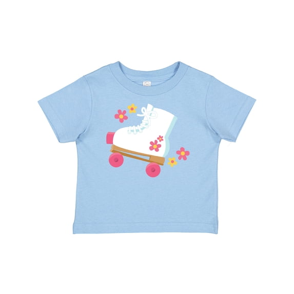 Inktastic Roller Skate Flowers Girls Baby T-Shirt