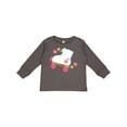 thumbnail image 1 of Inktastic Roller Skate Flowers Girls Long Sleeve Toddler T-Shirt, 1 of 5