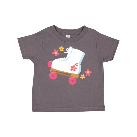 Inktastic Roller Skate Flowers Girls Toddler T-Shirt