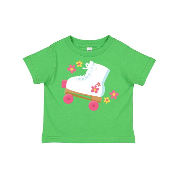 Inktastic Roller Skate Flowers Girls Toddler T-Shirt