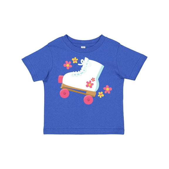 Inktastic Roller Skate Flowers Girls Toddler T-Shirt