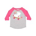 thumbnail image 1 of Inktastic Roller Skate Flowers Girls Toddler T-Shirt, 1 of 5