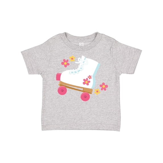 Inktastic Roller Skate Flowers Girls Toddler T-Shirt