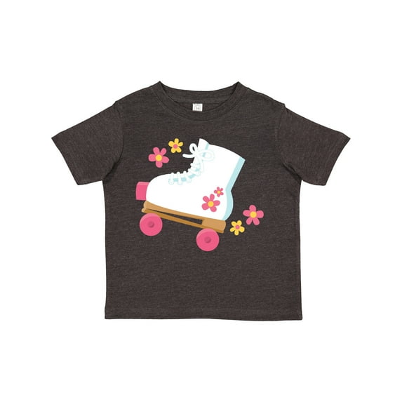 Inktastic Roller Skate Flowers Girls Toddler T-Shirt