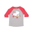 thumbnail image 1 of Inktastic Roller Skate Flowers Girls Toddler T-Shirt, 1 of 5