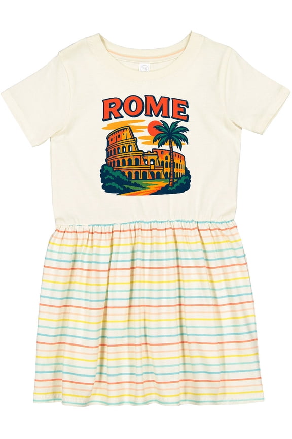 Rome Italy Travel Girls Toddler Dress