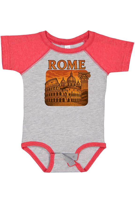 Rome Travel Art Italy Architecture Boys or Girls Baby Bodysuit