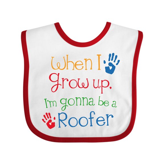 Inktastic Roofer Future Boys or Girls Baby Bib