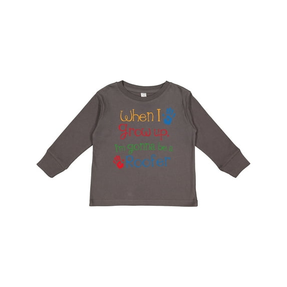Inktastic Roofer Future Boys or Girls Long Sleeve Toddler T-Shirt