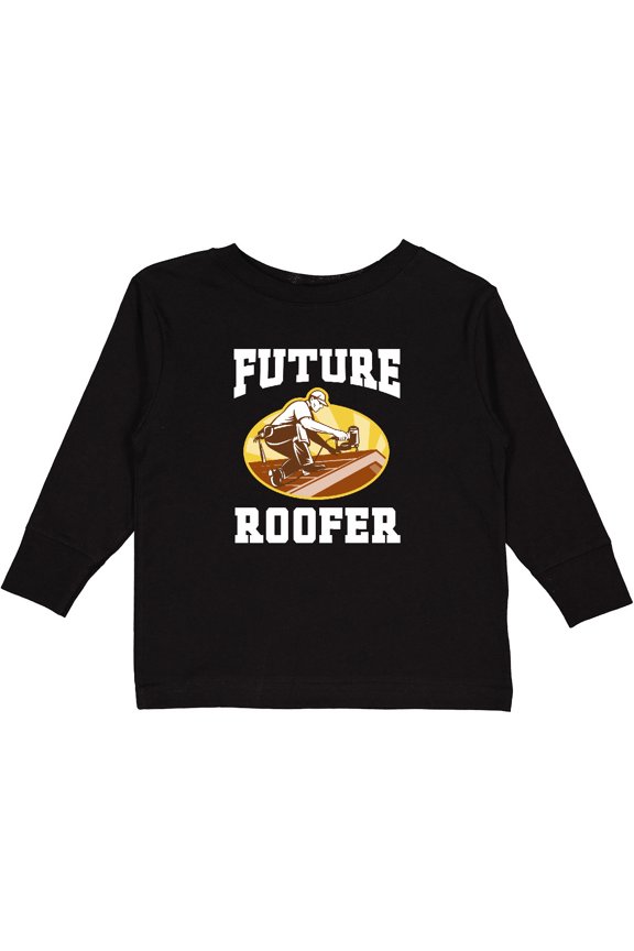 Roofing Future Roofer Boys Long Sleeve Toddler T-Shirt
